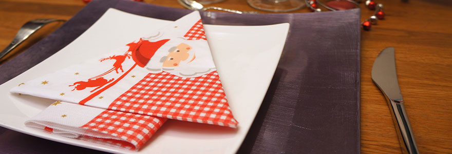 serviettes-de-table-pour-noel